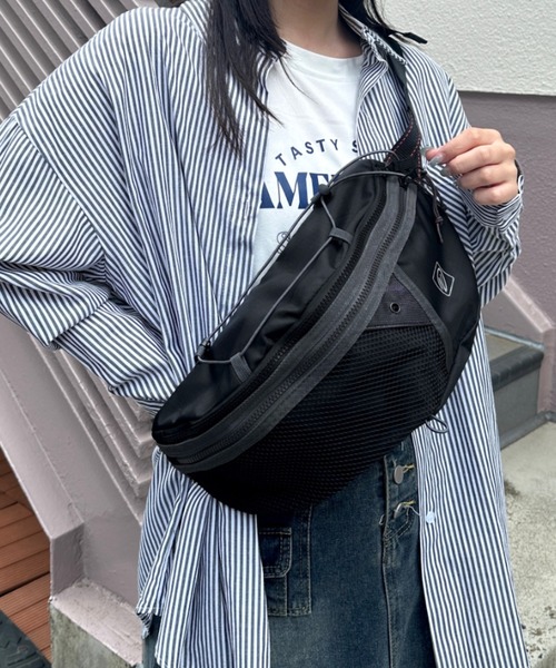 CLEA(クレア)の「メッシュボディバッグ(ボディバッグ/ウエストポーチ・レディース・グレー/ライトグレー/カーキ/ブラック・FREE)」の22枚目の写真