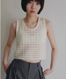 anuke | Pattern Knit Tanktop(タンクトップ)