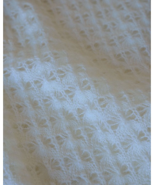 anuke（アンヌーク）の「Pattern Knit Tanktop（タンクトップ・レディース・アイボリー/グレー・FREE）」の12枚目の写真