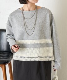 Jena espace merveilleux | レース切替プルオーバー(Tシャツ/カットソー)