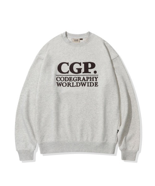 codegraphy（コードグラフィー）の「Square Logo Man-to-Man（スウェット・メンズ・バーガンディー/Black/Navy/オートミール・MEDIUM/SMALL/LARGE）」の5枚目の写真