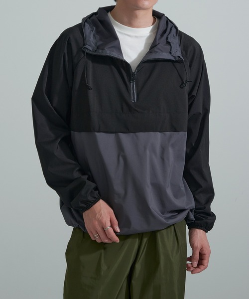 FORECAST(フォーキャスト)の「【FORECAST】防風ストレッチアノラック 2281(マウンテンパーカー・メンズ・ベージュ/ネイビー/チャコールグレー・LL/L)」の1枚目の写真