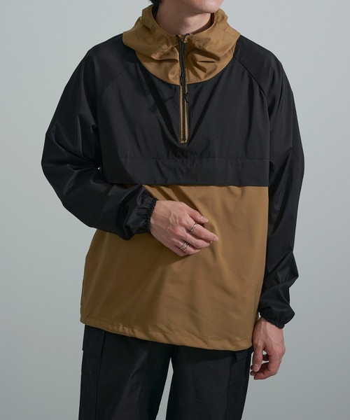 FORECAST(フォーキャスト)の「【FORECAST】防風ストレッチアノラック 2281(マウンテンパーカー・メンズ・ベージュ/ネイビー/チャコールグレー・LL/L)」の19枚目の写真