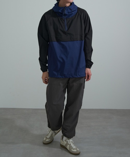 FORECAST(フォーキャスト)の「【FORECAST】防風ストレッチアノラック 2281(マウンテンパーカー・メンズ・ベージュ/ネイビー/チャコールグレー・LL/L)」の4枚目の写真