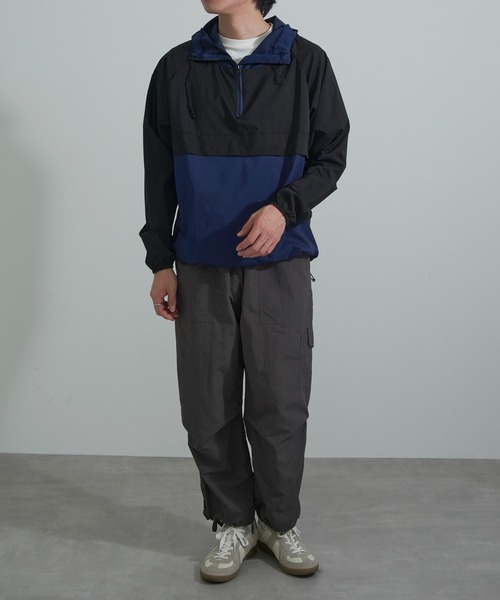 FORECAST(フォーキャスト)の「【FORECAST】防風ストレッチアノラック 2281(マウンテンパーカー・メンズ・ベージュ/ネイビー/チャコールグレー・LL/L)」の6枚目の写真
