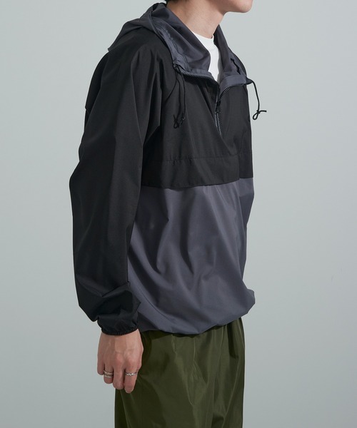 FORECAST(フォーキャスト)の「【FORECAST】防風ストレッチアノラック 2281(マウンテンパーカー・メンズ・ベージュ/ネイビー/チャコールグレー・LL/L)」の12枚目の写真
