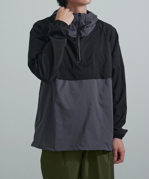 FORECAST(フォーキャスト)の「【FORECAST】防風ストレッチアノラック 2281(マウンテンパーカー・メンズ・ベージュ/ネイビー/チャコールグレー・LL/L)」の10枚目の写真