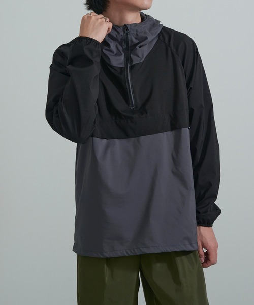 FORECAST(フォーキャスト)の「【FORECAST】防風ストレッチアノラック 2281(マウンテンパーカー・メンズ・ベージュ/ネイビー/チャコールグレー・LL/L)」の8枚目の写真