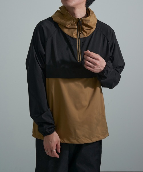 FORECAST(フォーキャスト)の「【FORECAST】防風ストレッチアノラック 2281(マウンテンパーカー・メンズ・ベージュ/ネイビー/チャコールグレー・LL/L)」の18枚目の写真