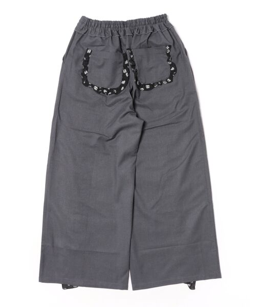 unica(ユニカ)の「フリルワイドパンツ laides(その他パンツ・レディース・ライトブルー/ネイビー/チャコール・F)」の4枚目の写真