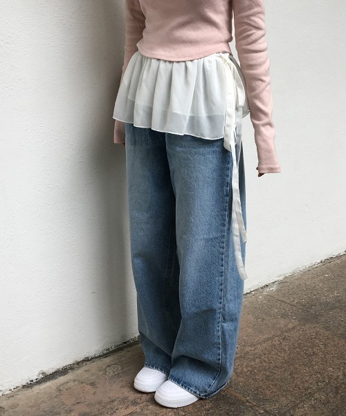 FAVORITO(ファヴォリート)の「レイヤードフリルスカート(スカート・レディース・ホワイト・F)」の17枚目の写真