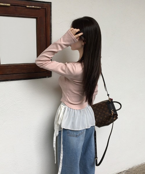 FAVORITO(ファヴォリート)の「レイヤードフリルスカート(スカート・レディース・ホワイト・F)」の15枚目の写真