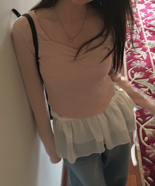 FAVORITO(ファヴォリート)の「レイヤードフリルスカート(スカート・レディース・ホワイト・F)」の12枚目の写真
