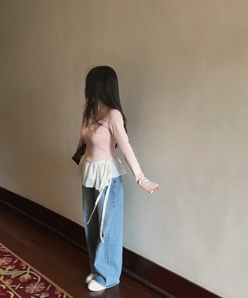 FAVORITO(ファヴォリート)の「レイヤードフリルスカート(スカート・レディース・ホワイト・F)」の3枚目の写真