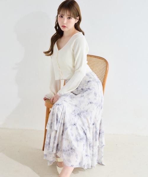 one after another NICE CLAUP(ワンアフターアナザーナイスクラップ)の「チュールマーメイドスカート(スカート・レディース・ブラック/ホワイト/ブラック系その他・FREE)」の19枚目の写真