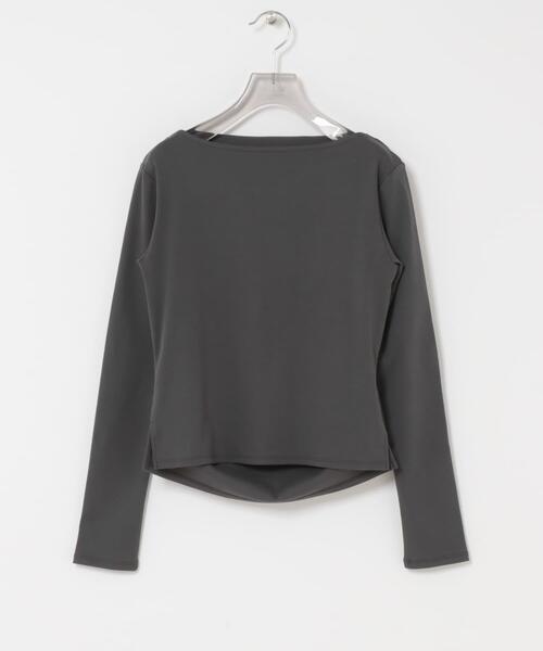 URBAN RESEARCH（アーバンリサーチ）の「2WAYドレープカットソー（Tシャツ/カットソー・レディース・チャコールグレー/オフホワイト・FREE）」の13枚目の写真