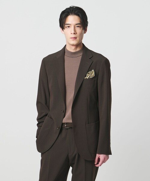 シアサッカー シングル 3ボタン テーラードジャケット COMFORT EASY