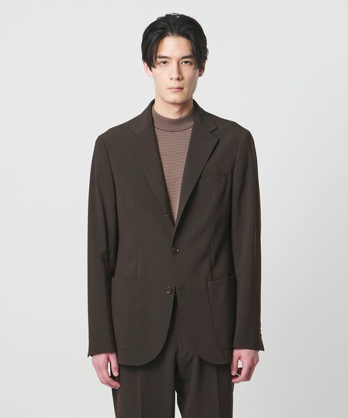 シアサッカー シングル 3ボタン テーラードジャケット COMFORT EASY 
