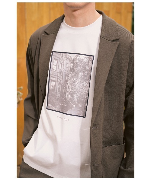 Park Slope NEWYORKER(パークスロープニューヨーカー)の「【接触冷感・デイリー・快適】グラフィックTシャツ(Tシャツ/カットソー・メンズ・ネイビー/ホワイト・LL/L/M/S)」の4枚目の写真