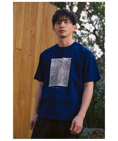 Park Slope NEWYORKER(パークスロープニューヨーカー)の「【接触冷感・デイリー・快適】グラフィックTシャツ(Tシャツ/カットソー・メンズ・ネイビー/ホワイト・LL/L/M/S)」の15枚目の写真