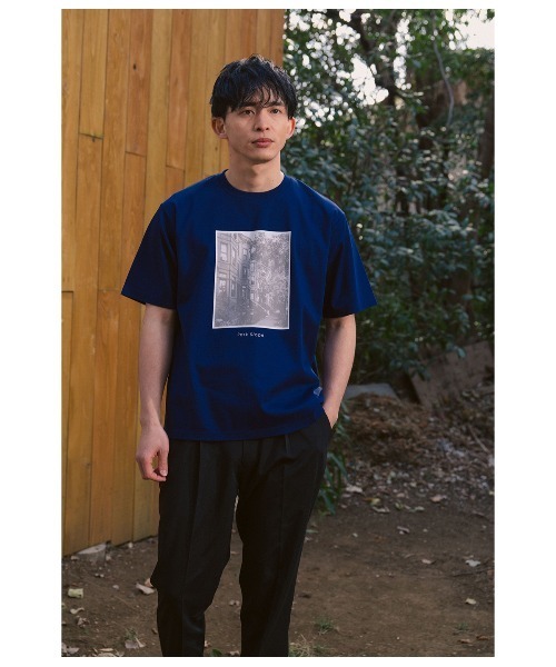 Park Slope NEWYORKER(パークスロープニューヨーカー)の「【接触冷感・デイリー・快適】グラフィックTシャツ(Tシャツ/カットソー・メンズ・ネイビー/ホワイト・LL/L/M/S)」の16枚目の写真