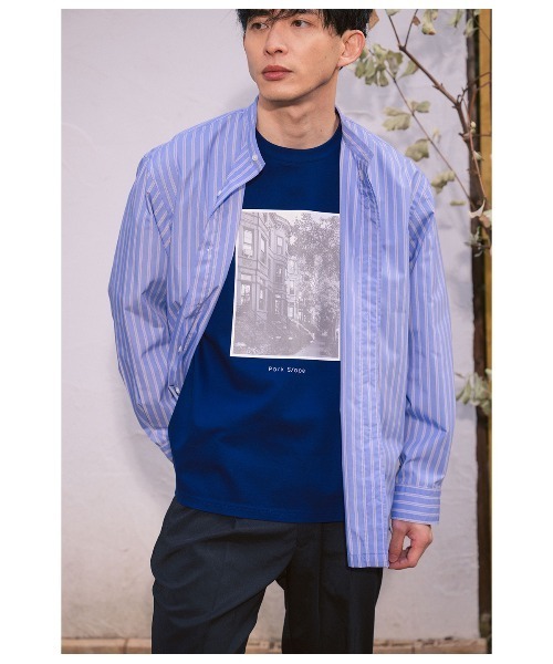Park Slope NEWYORKER(パークスロープニューヨーカー)の「【接触冷感・デイリー・快適】グラフィックTシャツ(Tシャツ/カットソー・メンズ・ネイビー/ホワイト・LL/L/M/S)」の17枚目の写真