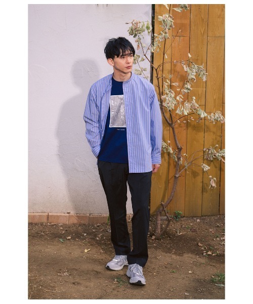 Park Slope NEWYORKER(パークスロープニューヨーカー)の「【接触冷感・デイリー・快適】グラフィックTシャツ(Tシャツ/カットソー・メンズ・ネイビー/ホワイト・LL/L/M/S)」の18枚目の写真