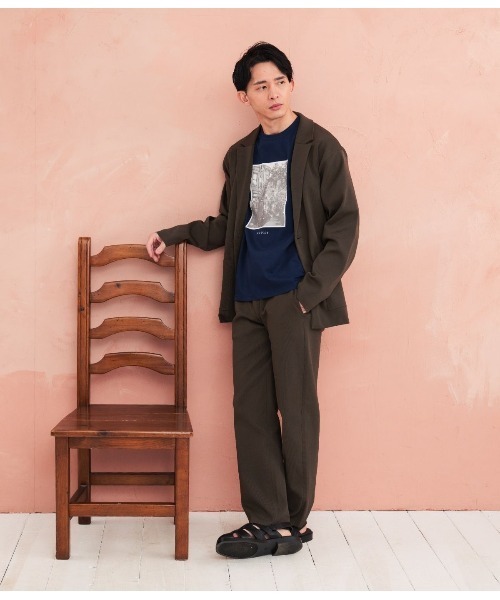 Park Slope NEWYORKER(パークスロープニューヨーカー)の「【接触冷感・デイリー・快適】グラフィックTシャツ(Tシャツ/カットソー・メンズ・ネイビー/ホワイト・LL/L/M/S)」の20枚目の写真
