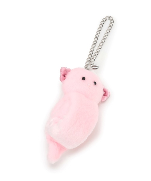 pom ponette junior(ポンポネットジュニア)の「アニマルファーくるるバッグチャーム(その他小物・キッズ・ライトブルー/ライトピンク/ベージュ/オレンジ/ライトグレー/ホワイト・F)」の5枚目の写真