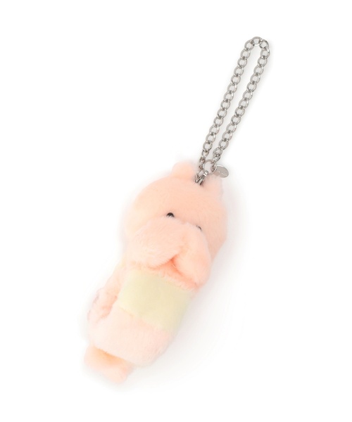 pom ponette junior(ポンポネットジュニア)の「アニマルファーくるるバッグチャーム(その他小物・キッズ・ライトブルー/ライトピンク/ベージュ/オレンジ/ライトグレー/ホワイト・F)」の6枚目の写真
