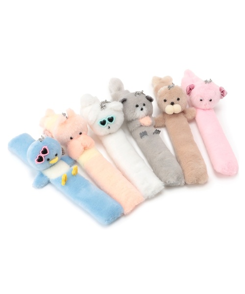 pom ponette junior(ポンポネットジュニア)の「アニマルファーくるるバッグチャーム(その他小物・キッズ・ライトブルー/ライトピンク/ベージュ/オレンジ/ライトグレー/ホワイト・F)」の12枚目の写真
