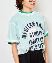 SHEER LOGO TEE