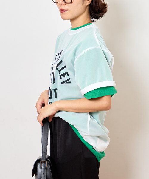 Bonum（ボナム）の「SHEER LOGO TEE（Tシャツ/カットソー・レディース・ホワイト・FREE）」の5枚目の写真