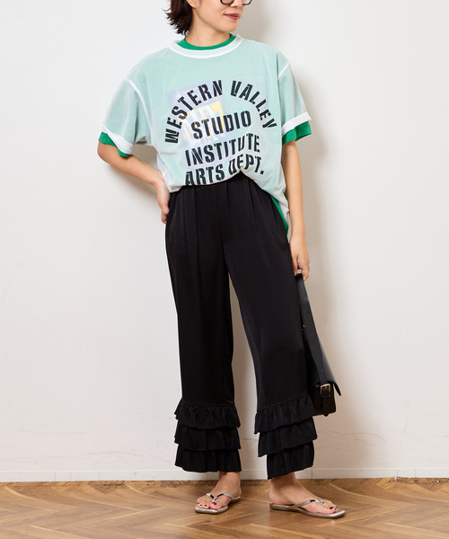 Bonum（ボナム）の「SHEER LOGO TEE（Tシャツ/カットソー・レディース・ホワイト・FREE）」の6枚目の写真