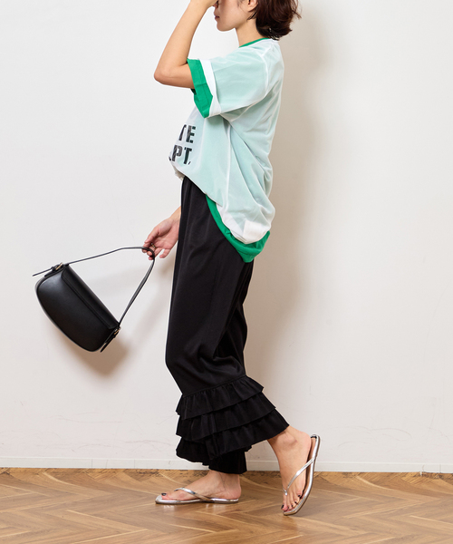 Bonum（ボナム）の「SHEER LOGO TEE（Tシャツ/カットソー・レディース・ホワイト・FREE）」の7枚目の写真