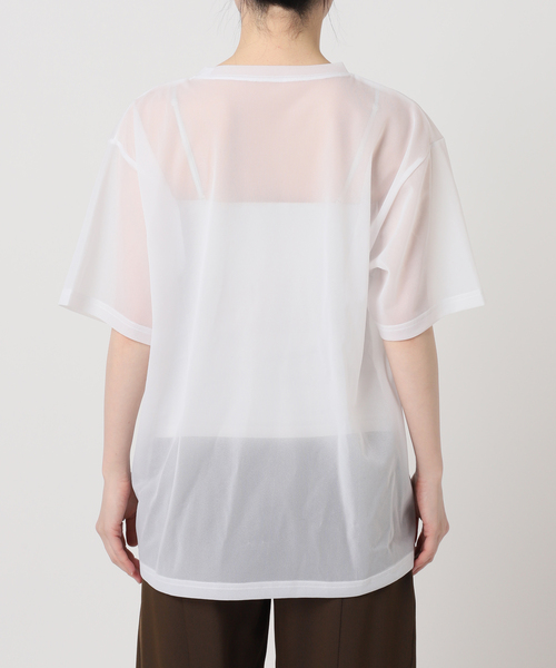 Bonum（ボナム）の「SHEER LOGO TEE（Tシャツ/カットソー・レディース・ホワイト・FREE）」の14枚目の写真