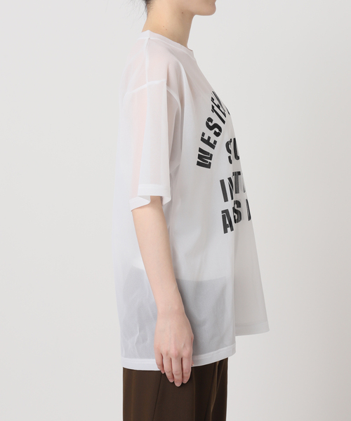 Bonum（ボナム）の「SHEER LOGO TEE（Tシャツ/カットソー・レディース・ホワイト・FREE）」の15枚目の写真