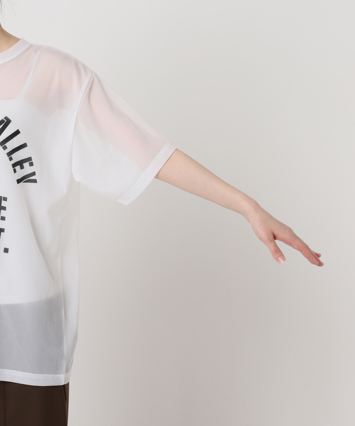 Bonum（ボナム）の「SHEER LOGO TEE（Tシャツ/カットソー・レディース・ホワイト・FREE）」の16枚目の写真