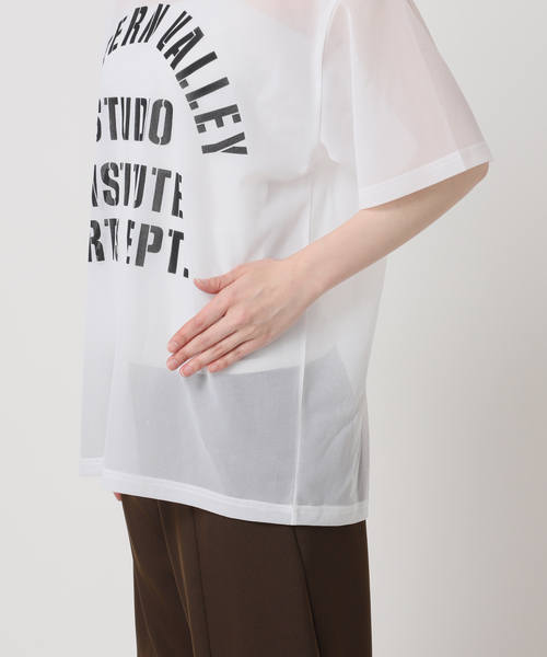 Bonum（ボナム）の「SHEER LOGO TEE（Tシャツ/カットソー・レディース・ホワイト・FREE）」の17枚目の写真