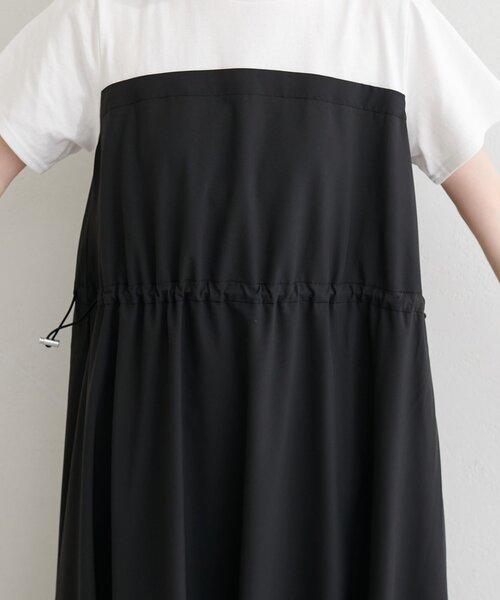 natural couture(ナチュラルクチュール)の「半袖ドッキングバルーンワンピース(ワンピース・レディース・チャコールグレー/ブラック/カーキ・FREE)」の18枚目の写真