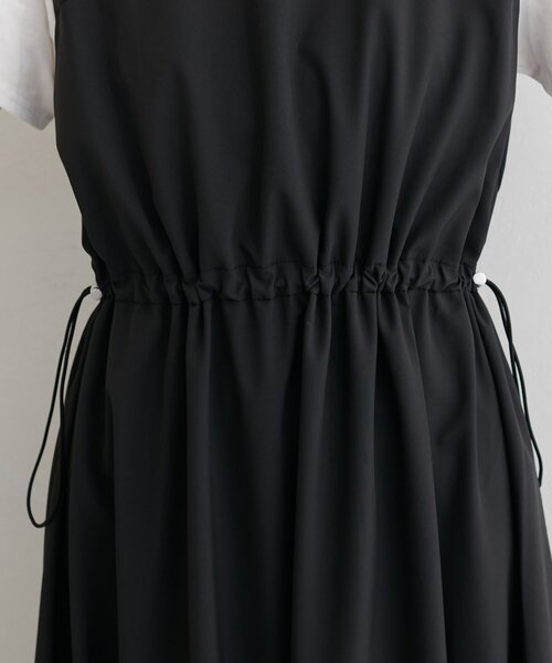 natural couture(ナチュラルクチュール)の「半袖ドッキングバルーンワンピース(ワンピース・レディース・チャコールグレー/ブラック/カーキ・FREE)」の19枚目の写真