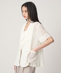 EMMEL REFINES（エメルリファインズ）の「＜EMMEL REFINES＞EM カットGGT シアー ジャケット（テーラードジャケット）」