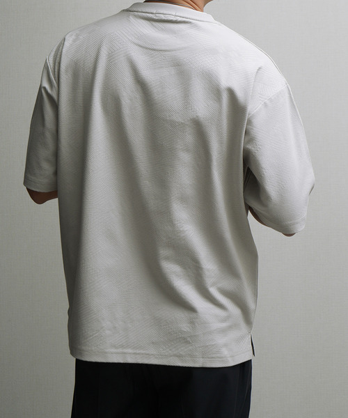 NILWAY（ニルウェイ）の「リンクス JQダブルネック クルーTシャツ（Tシャツ/カットソー・メンズ・オフホワイト/グレー/ブラウン/ブラック・MEDIUM/LARGE/X-LARGE）」の20枚目の写真