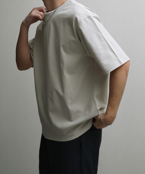NILWAY（ニルウェイ）の「リンクス JQダブルネック クルーTシャツ（Tシャツ/カットソー・メンズ・オフホワイト/グレー/ブラウン/ブラック・MEDIUM/LARGE/X-LARGE）」の21枚目の写真
