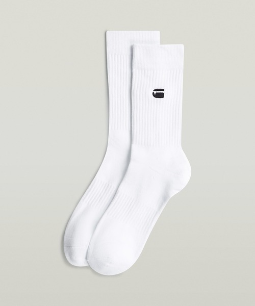 G-STAR(ジースター)の「Socks 3-Pack/ブランドロゴソックス/3枚組(ソックス/靴下・メンズ・ブラック/ホワイト・26-28cm)」の7枚目の写真