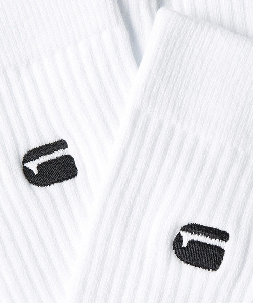 G-STAR(ジースター)の「Socks 3-Pack/ブランドロゴソックス/3枚組(ソックス/靴下・メンズ・ブラック/ホワイト・26-28cm)」の8枚目の写真