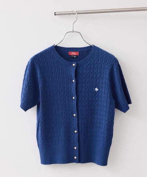 POLO BCS（ポロ ビーシーエス）の「【POLO BCS】VIS別注クルーネックカーディガン（カーディガン/ボレロ・レディース・オフホワイト/チャコールグレー/ブルー/ピンク・FREE）」の19枚目の写真