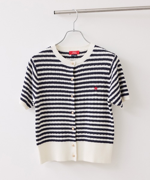 POLO BCS（ポロ ビーシーエス）の「【POLO BCS】VIS別注クルーネックカーディガン（カーディガン/ボレロ・レディース・オフホワイト/チャコールグレー/ブルー/ピンク・FREE）」の21枚目の写真