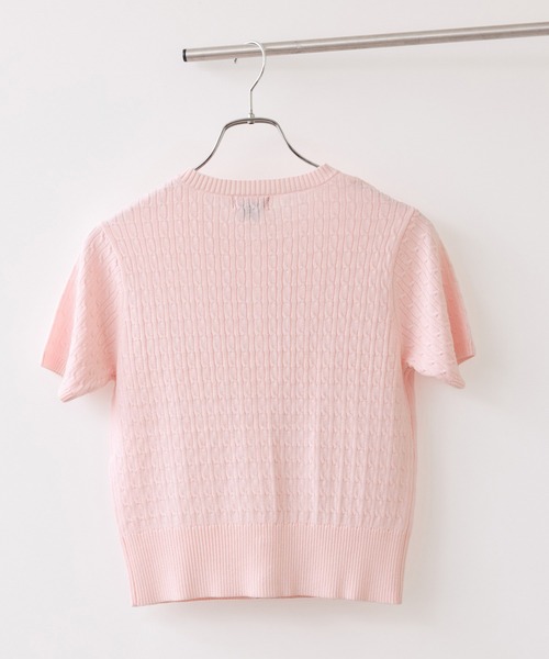 POLO BCS（ポロ ビーシーエス）の「【POLO BCS】VIS別注クルーネックカーディガン（カーディガン/ボレロ・レディース・オフホワイト/チャコールグレー/ブルー/ピンク・FREE）」の14枚目の写真