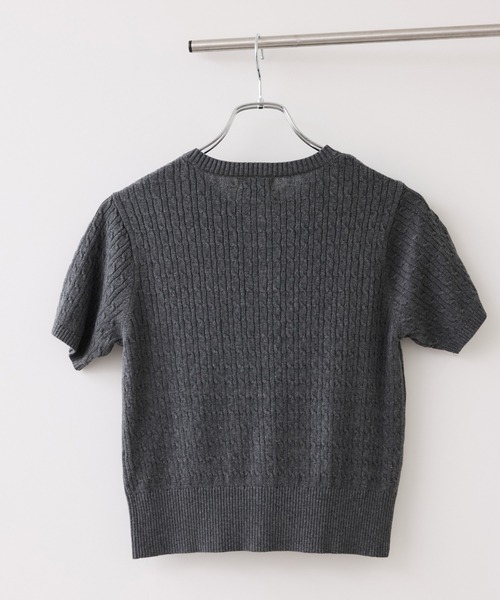 POLO BCS（ポロ ビーシーエス）の「【POLO BCS】VIS別注クルーネックカーディガン（カーディガン/ボレロ・レディース・オフホワイト/チャコールグレー/ブルー/ピンク・FREE）」の16枚目の写真